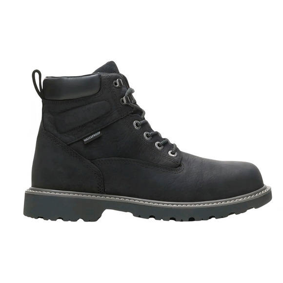 Wolverine Rugged Black Leather Combat Boots main image 4